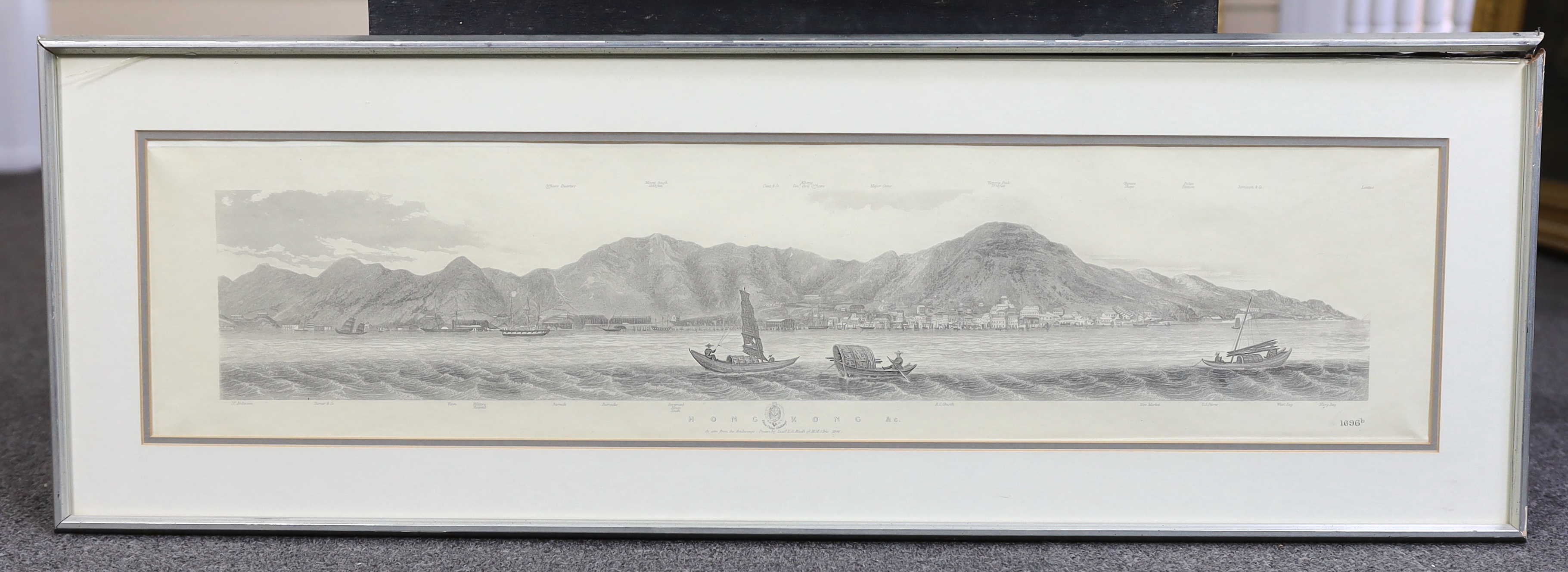 David Roberts RA (Scottish, 1796-1864) colour lithograph, View of a temple, published by F G Moon, 1st June 1848, London, 26 x 35cm